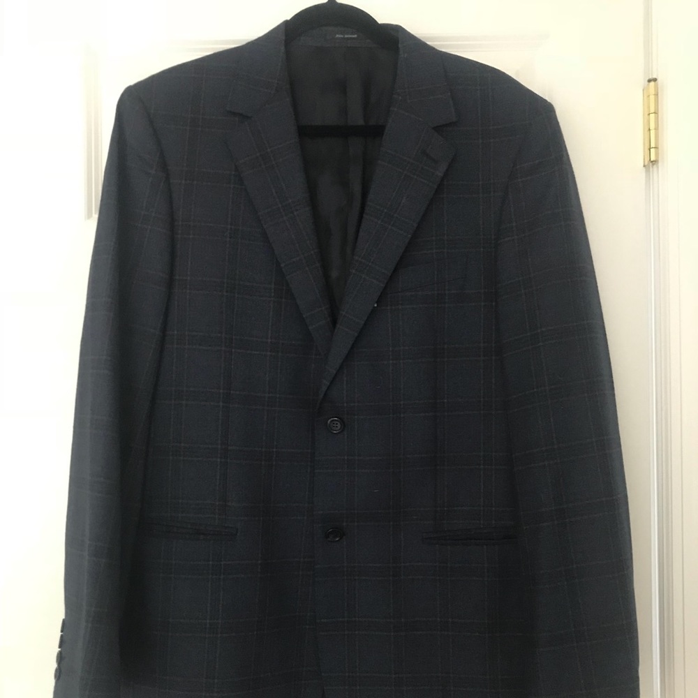 Navy Plaid Sport coat